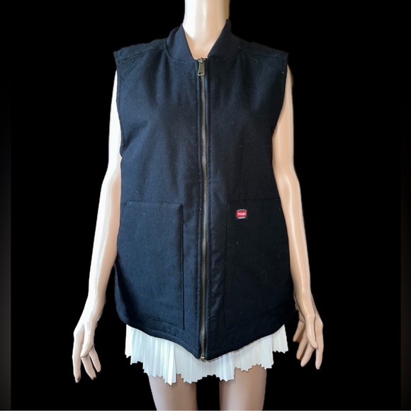 Wrangler Black Zip-Up Vest - Picture 1 of 7